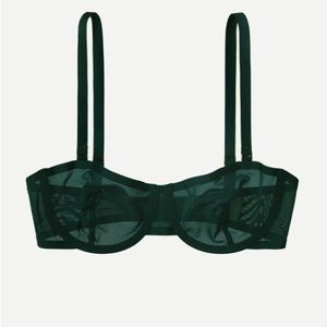 CUUP Balconette Bra - Emerald Green